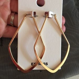 NWT!! Gold Earrings - Express